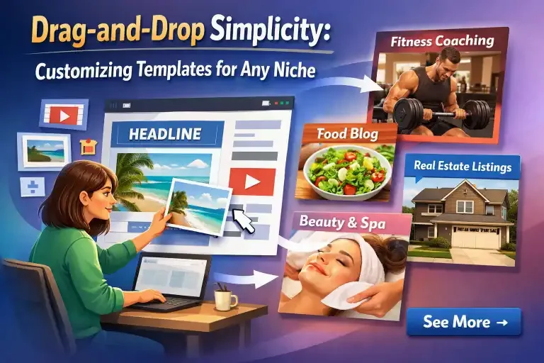 Drag and Drop Simplicity Customizing Templates for Any Niche