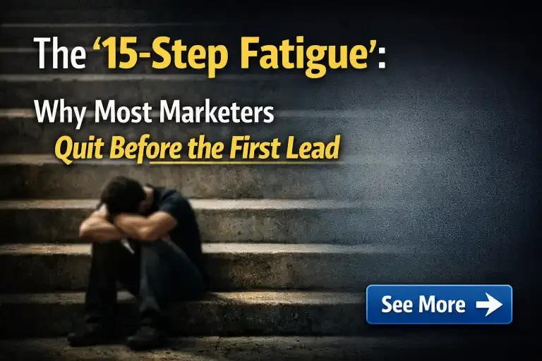 The “15 Step Fatigue” Why Most Marketers Quit Before the First Lead