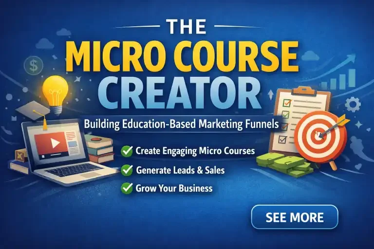 The Micro Course Creator Building Education Based Marketing Funnels